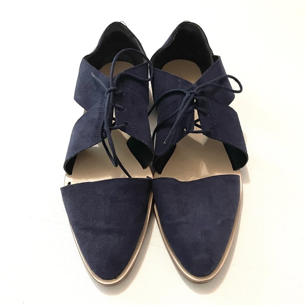 Loeffler Randall Willa Oxford (Leather) Flat Eclipse suede - US Size 9